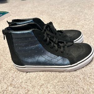 Vans Sk8-Hi Side Zip Suede/Canvas Shoe